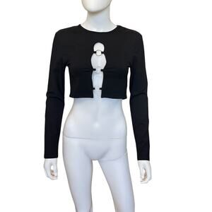 New ~ EDIKTED ~ Patricia Open-Ring Crop Top Size XL Baddie